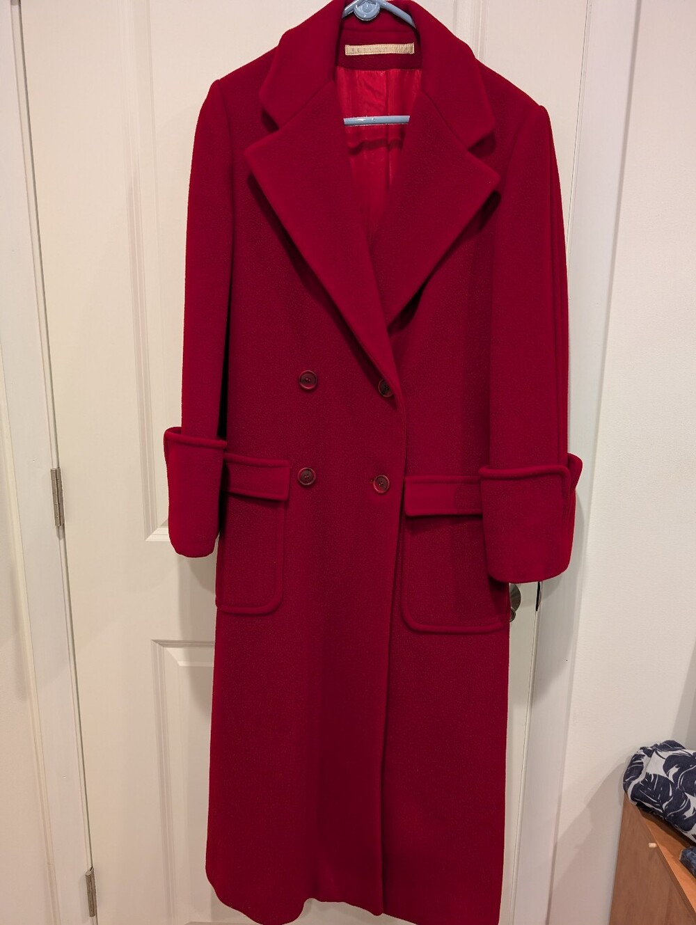 Perry Ellis Vintage Fall 1982 Red Wool Coat